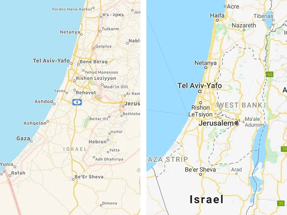 No Palestine, just Israel