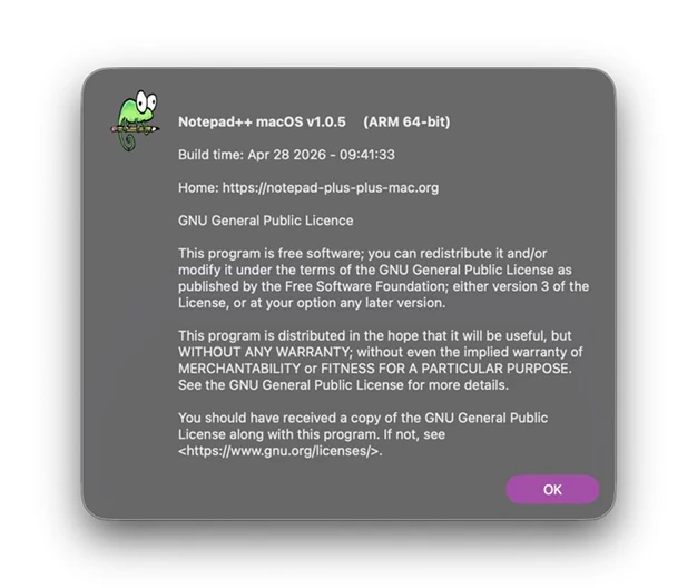 Notepad++ Mac