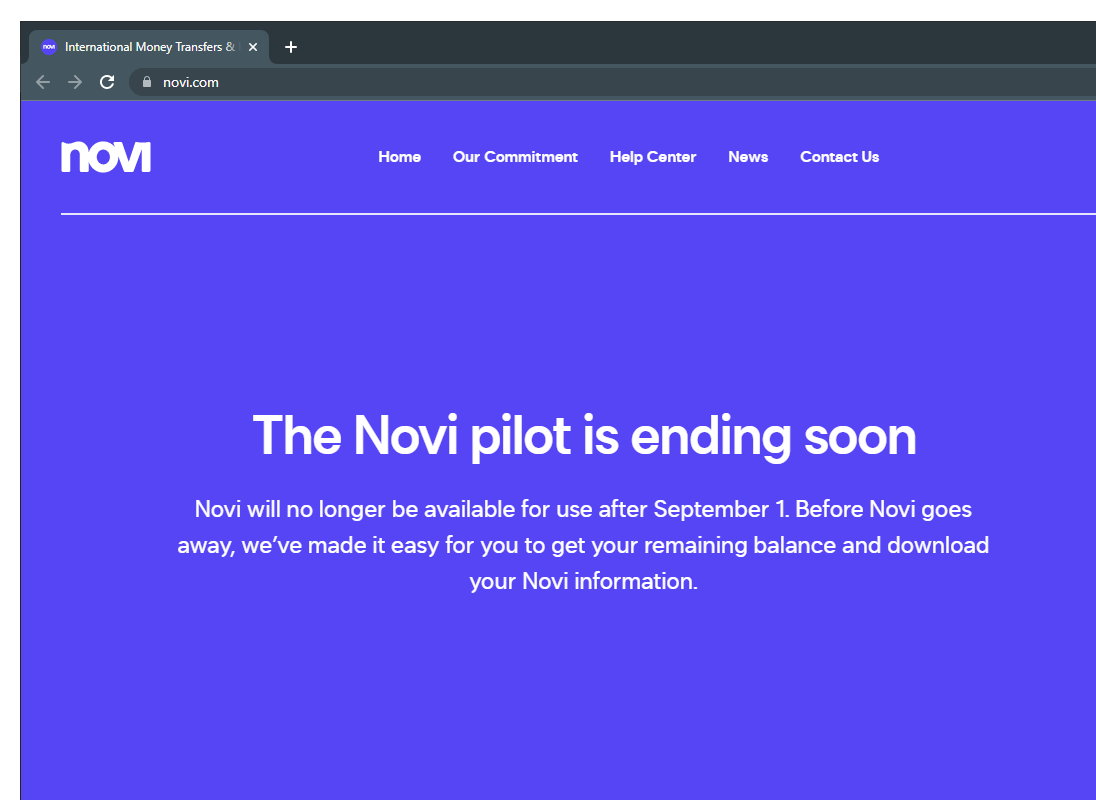 Novi website.