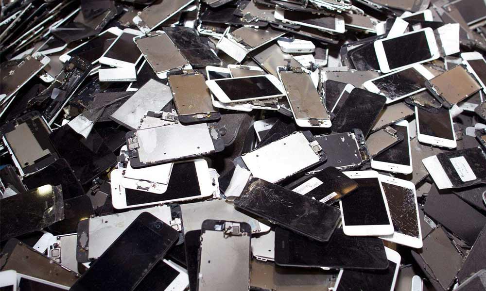 Old and discarded phones