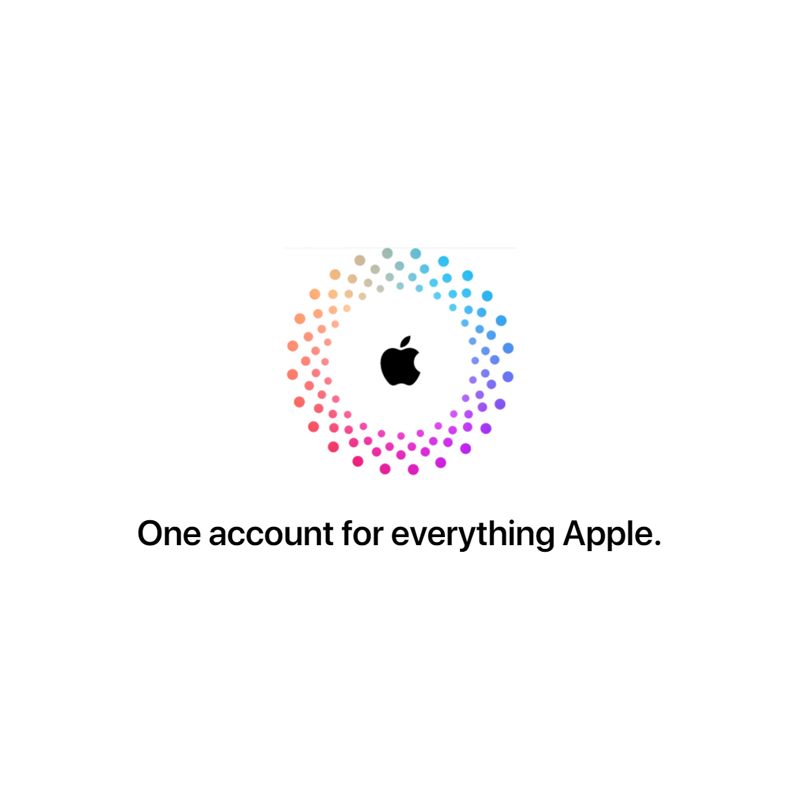 One account for everything Apple