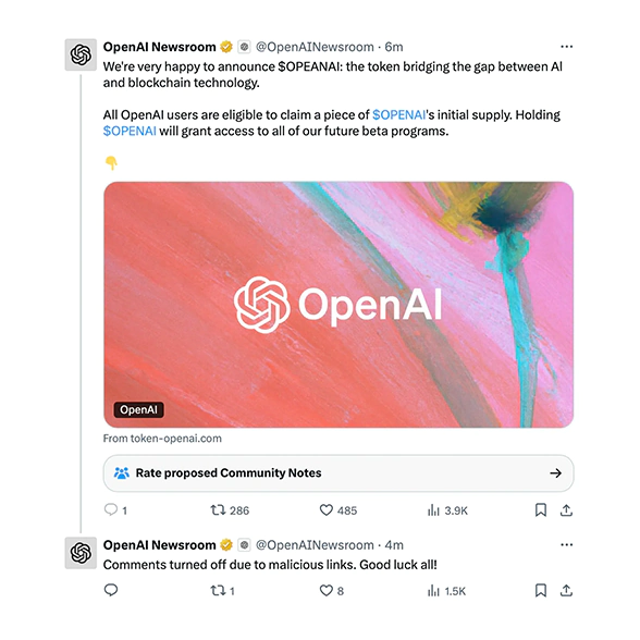 OpenAINewsroom hacked
