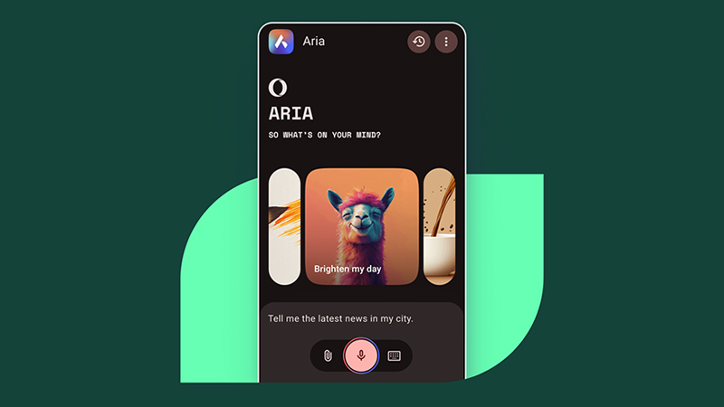 Opera Mini with Aria