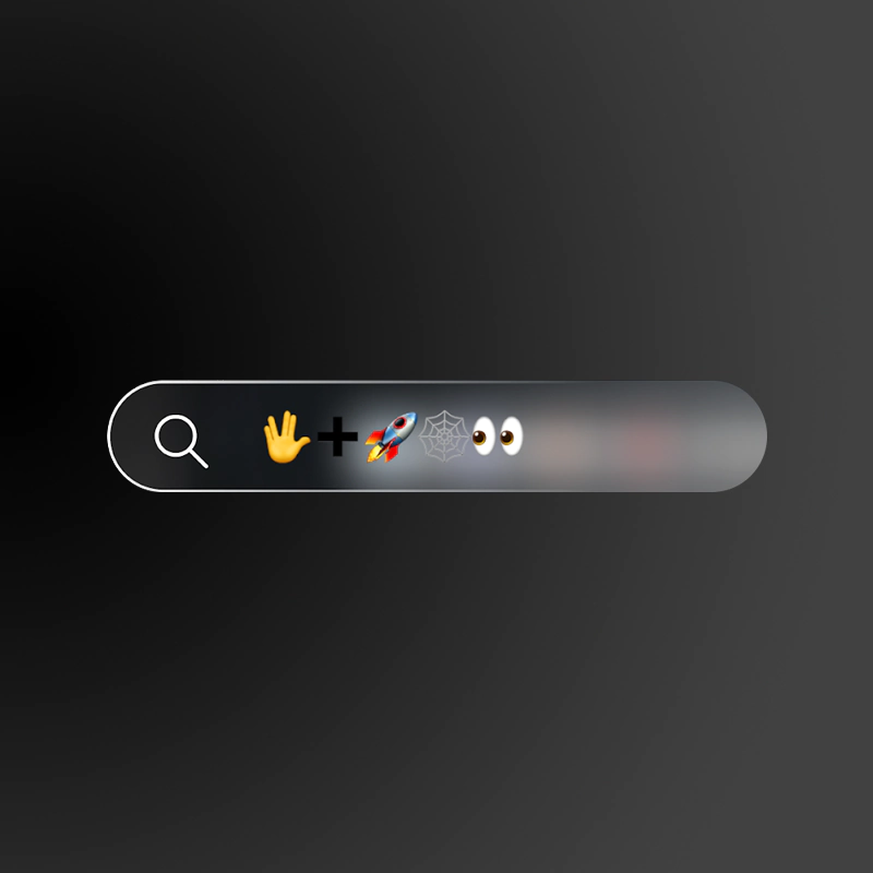 Opera emoji-based web address