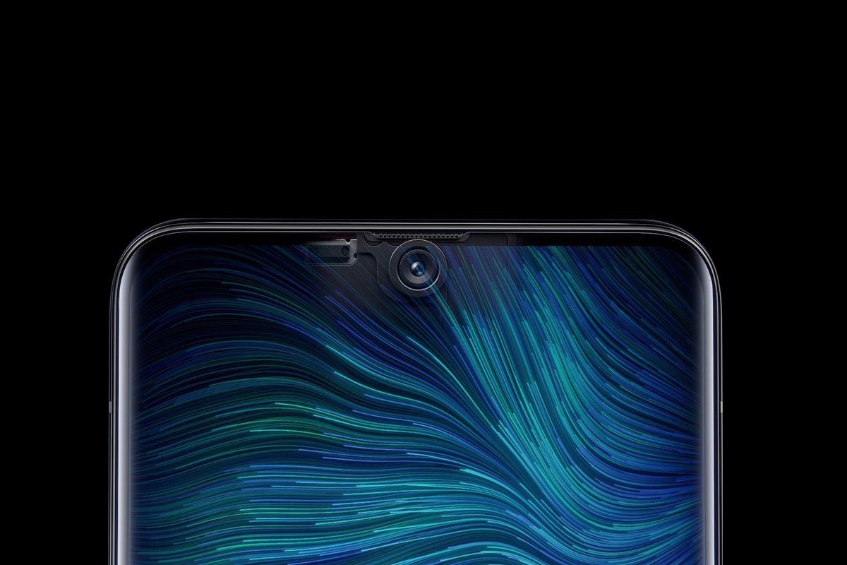 OPPO rendering its under-screen camera placement