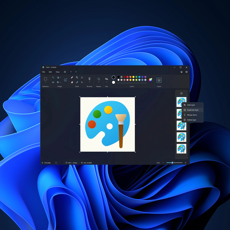 Windows 11, Paint