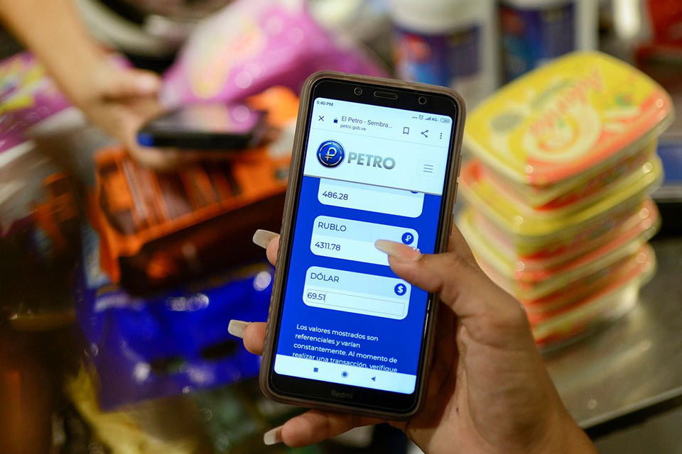Consumers can purchase goods with Petro in Venezuela