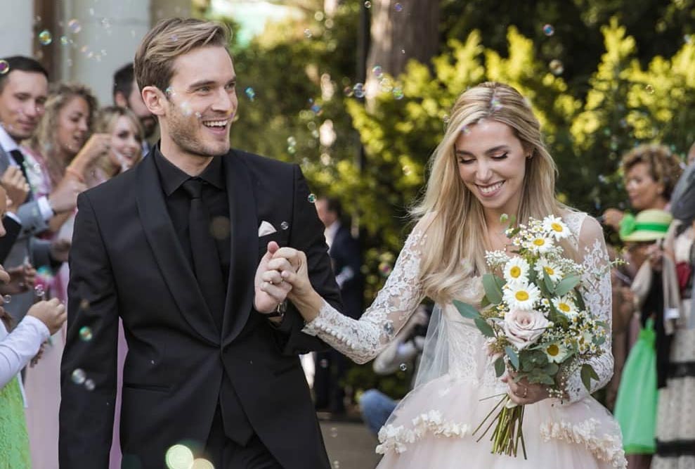 Felix Kjellberg married his longterm girlfriend, Marzia Bisognin