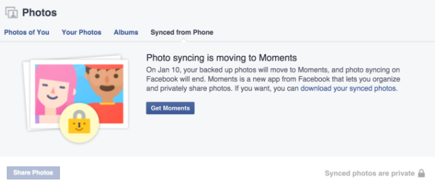 Photo Sync to Moments