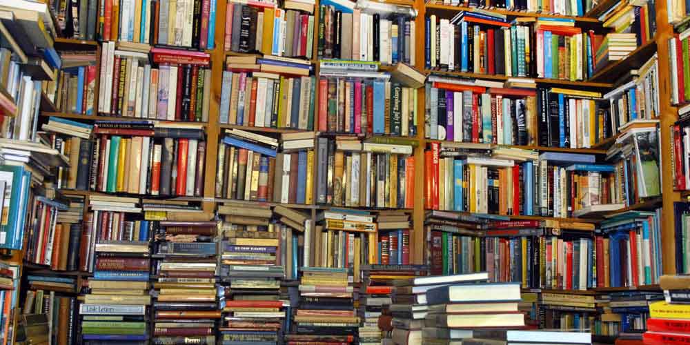 Piles of books