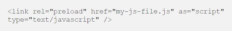 Preload HTML tag