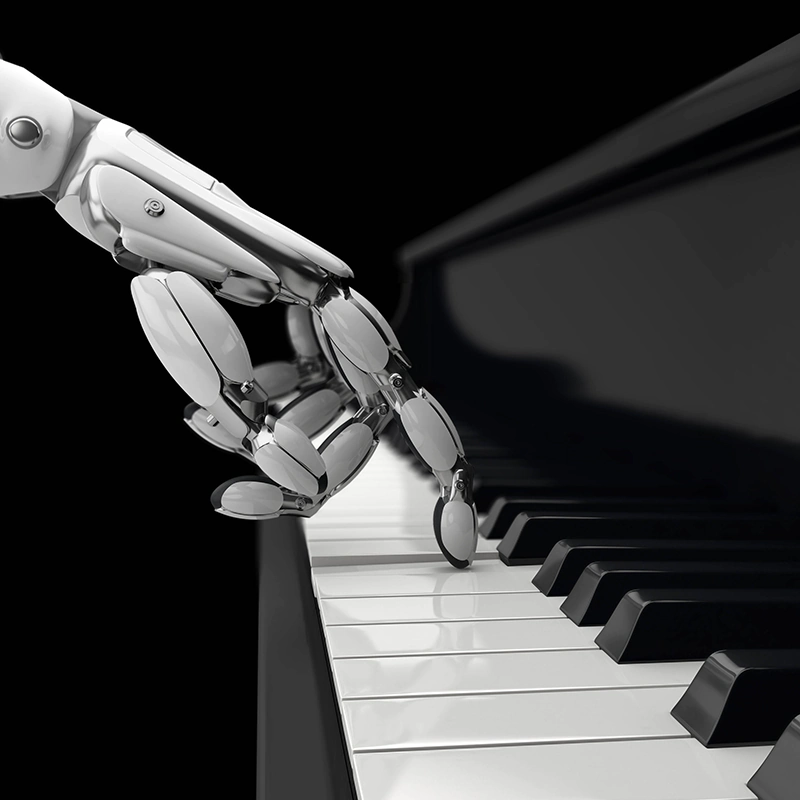 Robot hand piano