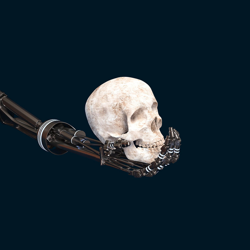 Robot human skull