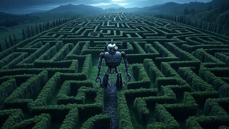 Robot in maze