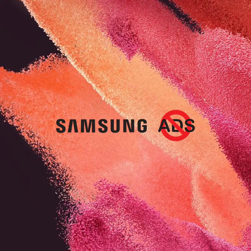 Samsung, no ads