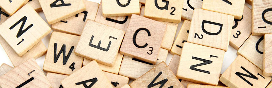 Scrabble letters