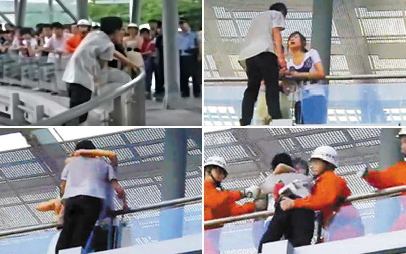 A kiss that saved a life.