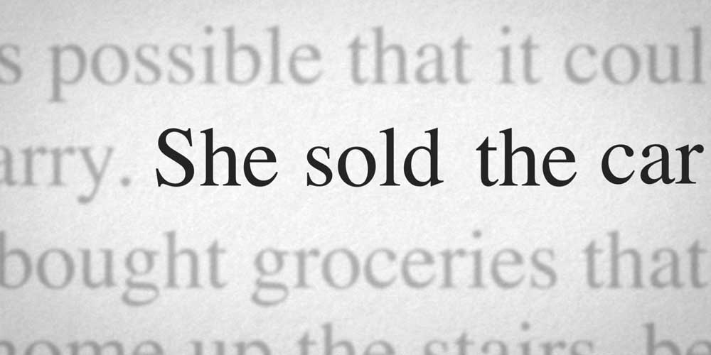 She sold the car
