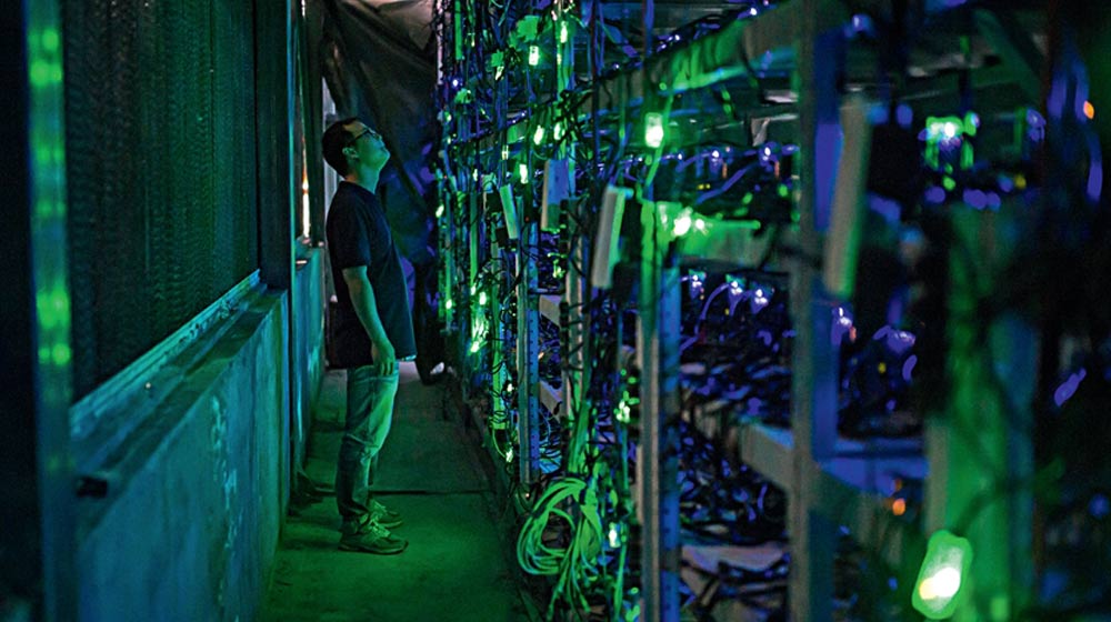 Bitcoin mining in Sichuan, China