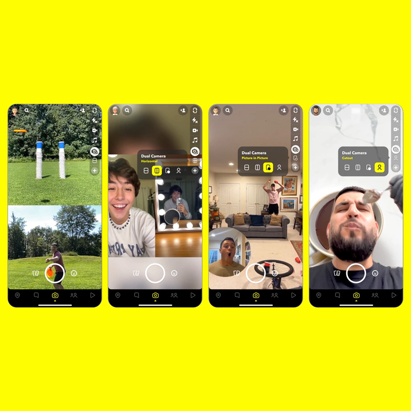 Snapchat Dual Camera
