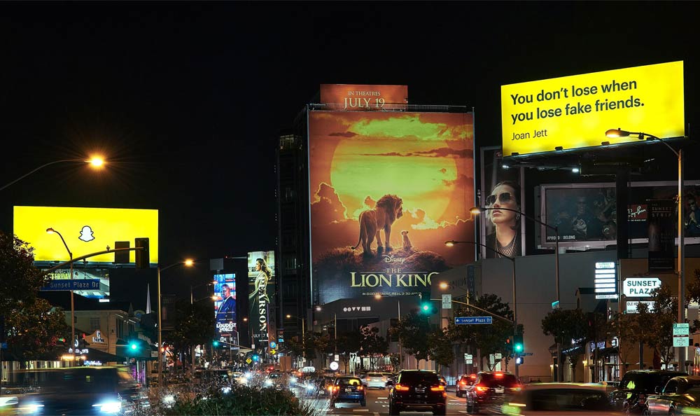 Snapchat 'Real Friends' campaign