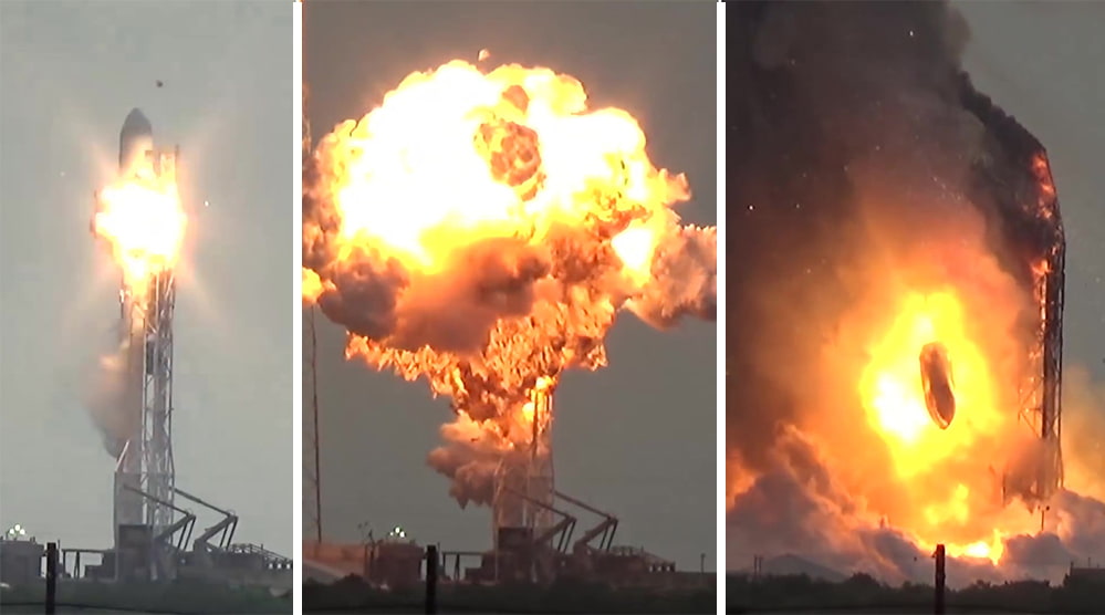 SpaceX rocket destroyed.