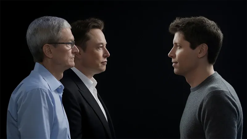 Tim Cook, Elon Musk, Sam Altman