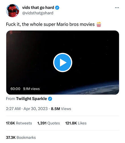 Thanks to Twitter Blue, piracy of this kind is possible on Twitter.