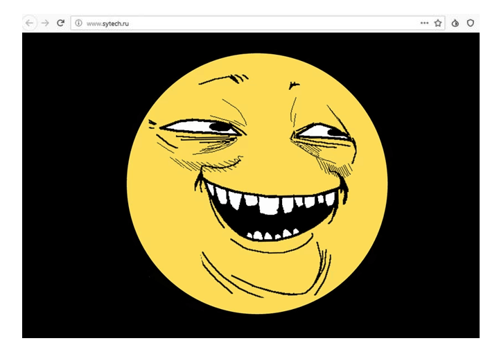 SyTech website defaced