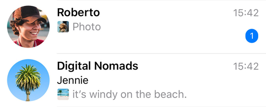 Telegram mini-thumbnails
