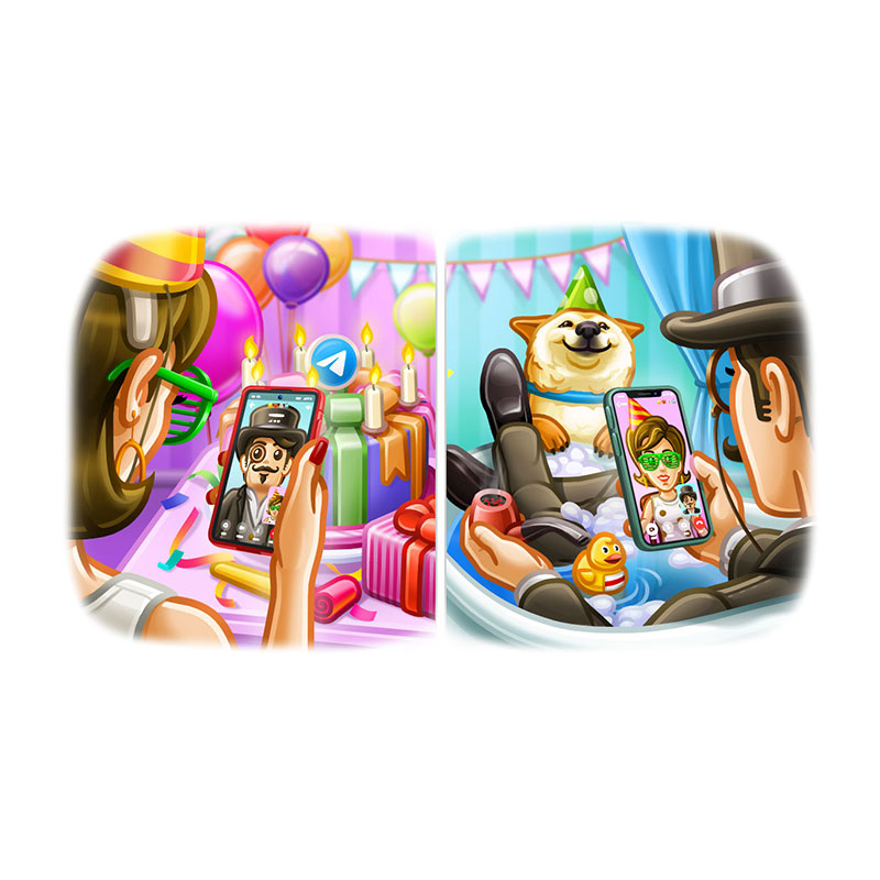 Telegram, video call