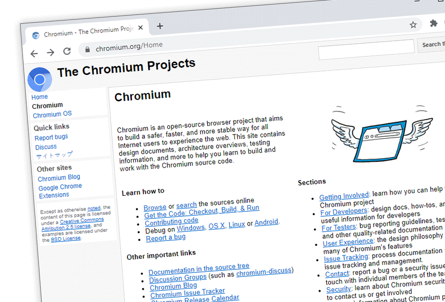 The Chromium Project, home page