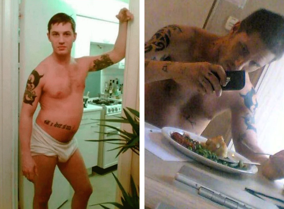 Tom Hardy, old social media photos