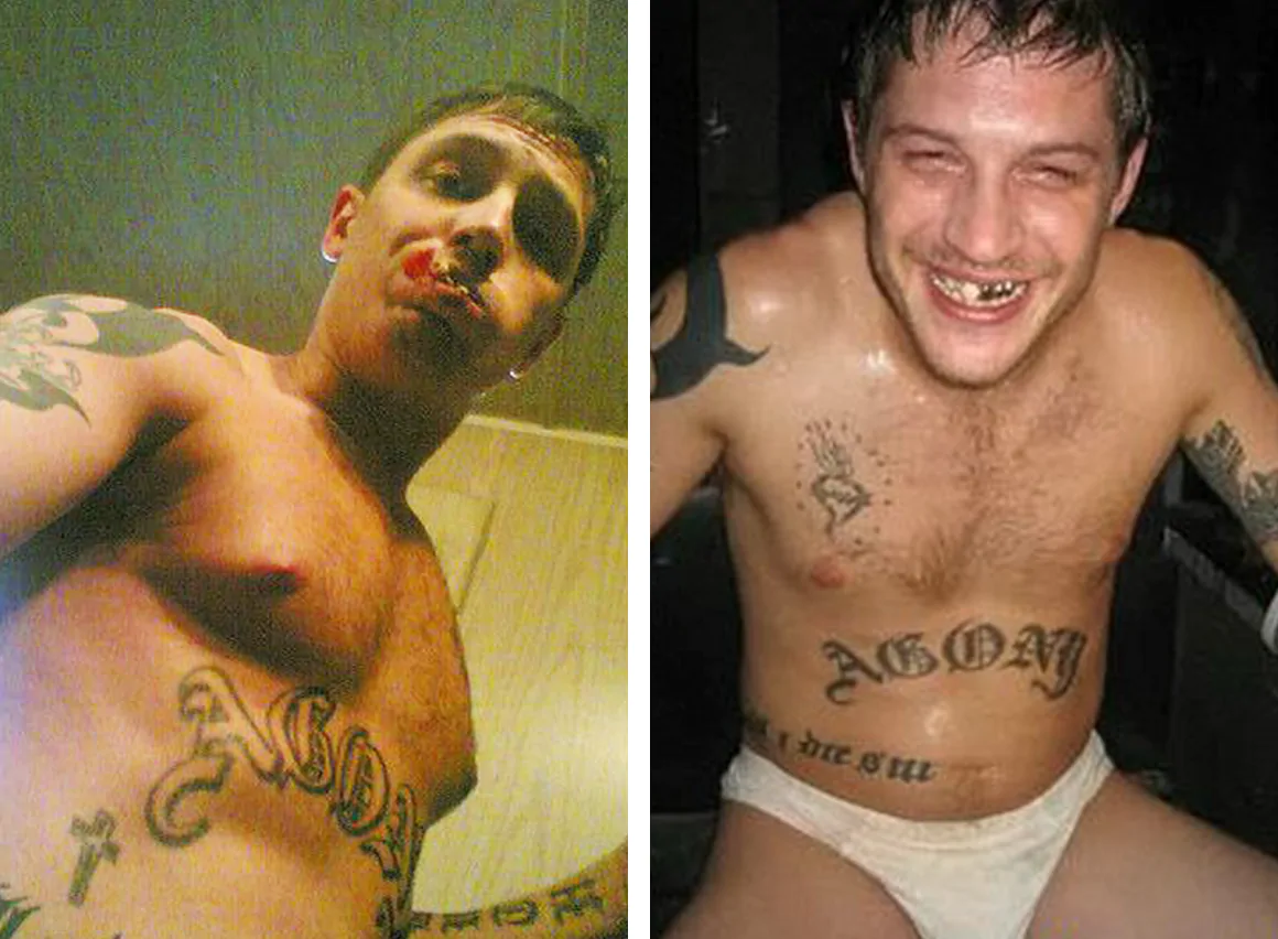 Tom Hardy, old social media photos