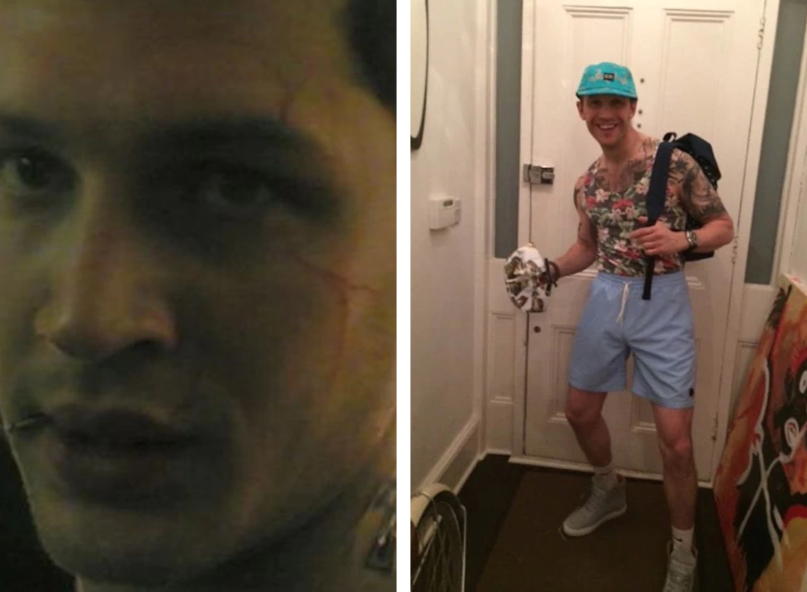 Tom Hardy, old social media photos