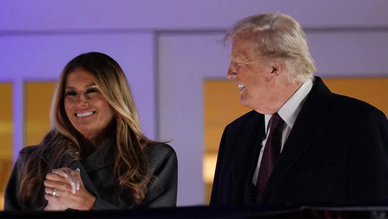 Donald Trump and his wife, Melania.