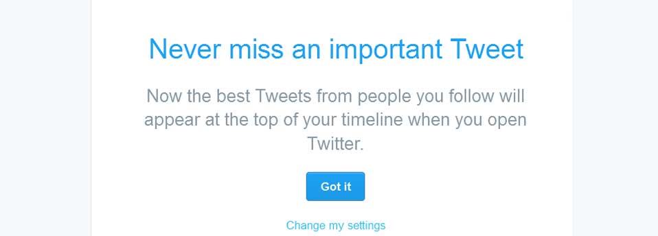 Twitter - Never Miss An Important Tweet