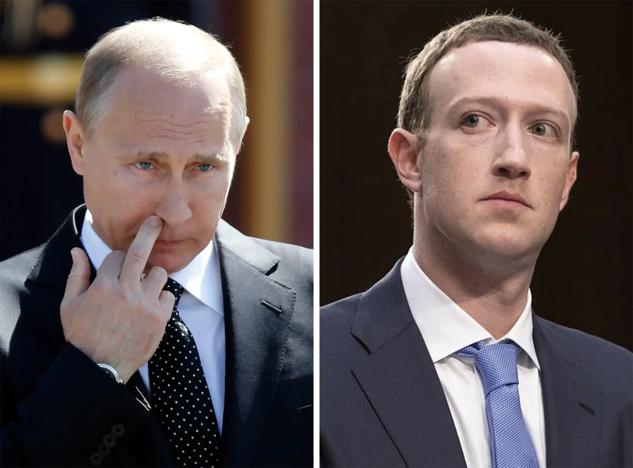 Vladimir Putin, Mark Zuckerberg