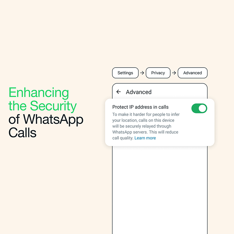Enhancing the security of WhatsApp Calls