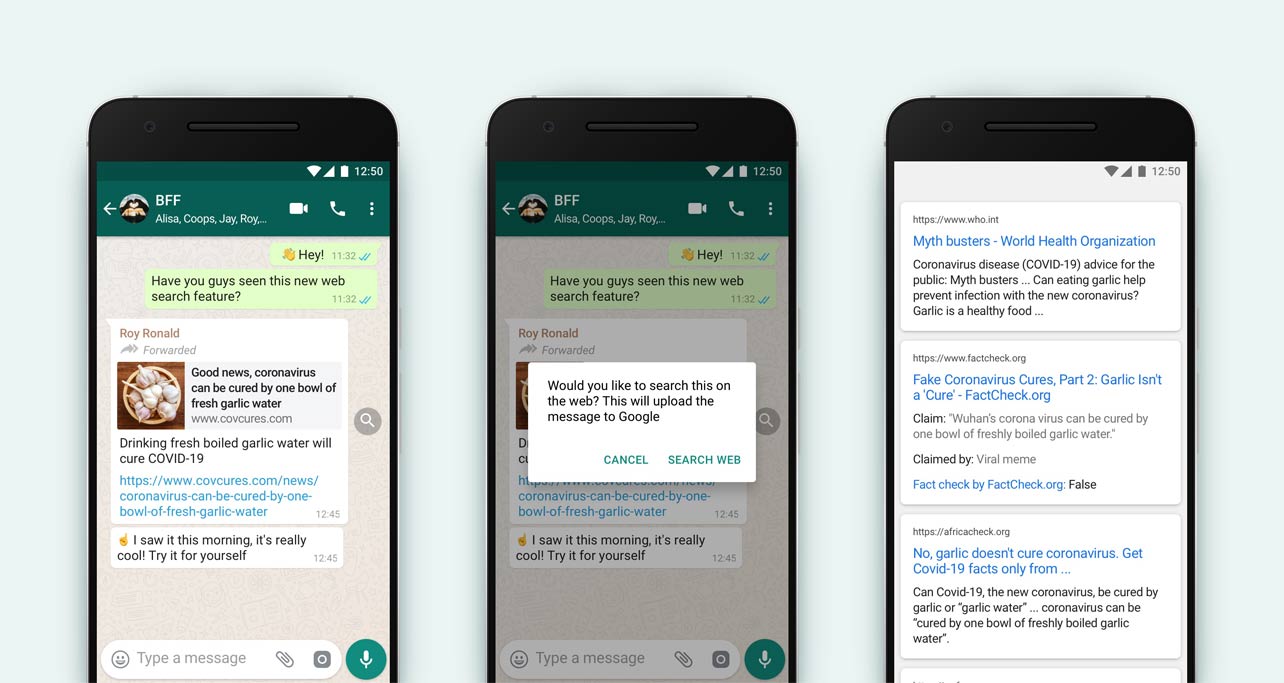 WhatsApp - Search the web