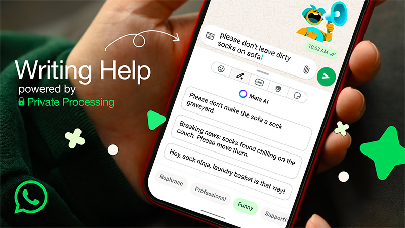 WhatsApp, writing help