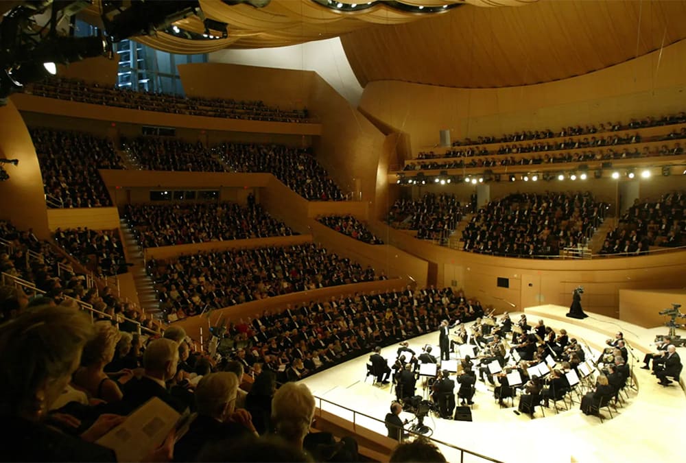 Walt Disney Concert Hall in Los Angeles.