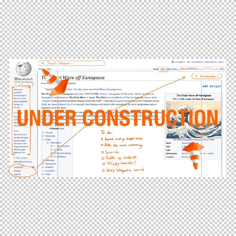 Wikipedia under construction