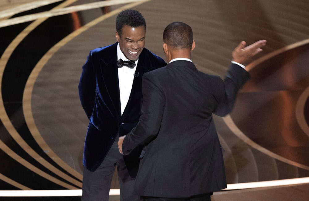 Will Smith slaps Chris Rock