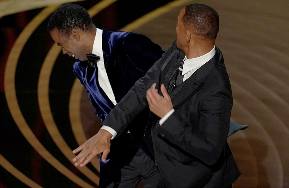 Will Smith slaps Chris Rock