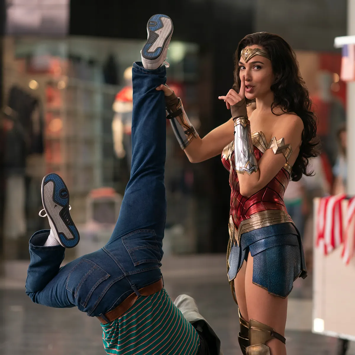 Israeli actress Gal Gadot, reprising her role as Diana Prince in Wonder Woman 1984