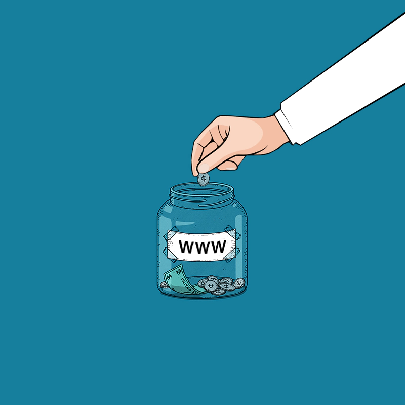 WWW tipping jar