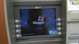 Windows XP on ATM machine
