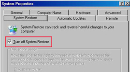 Windows XP system restore