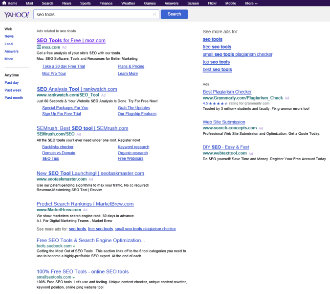 Yahoo - Bing